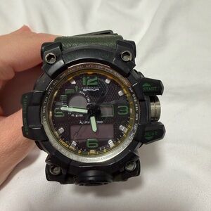 Samoa Green Tactical Digital-Analog Sports Watch